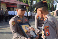 Kapolres Bone saat Upacara 