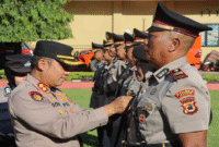 Kapolres Maros saat sertijab