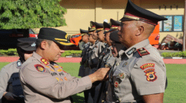Kapolres Maros saat sertijab