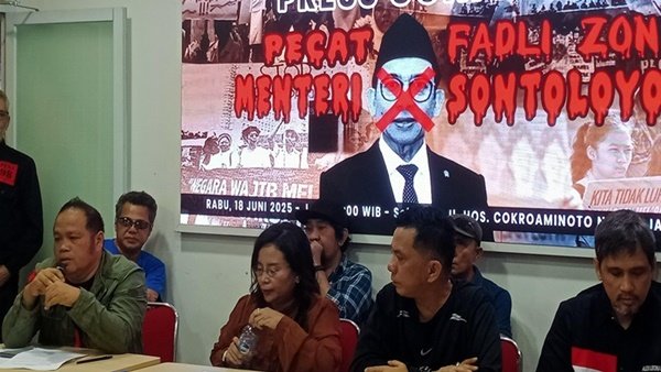 Aktivis 98 mendesak Fadli Zon dipecat (Ist)