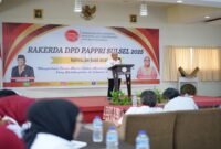 Ketua DPD PAPPRI Sulsel, Ilham Arief Sirajuddin saat memberi sambutan