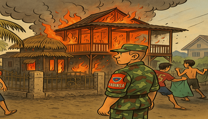 Ilustrasi-Empat Rumah Panggung di Bima Ludes Terbakar, Diduga Akibat Kebocoran Gas