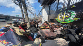 Aksi Unjuk Rasa AMPH di Depan Kajati