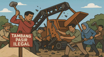 Foto Ilustrasi-Tambang Ilegal