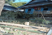 Akses rumah Supardi di Gowa tertutup rumpun bambu akibat konflik lahan warisan.