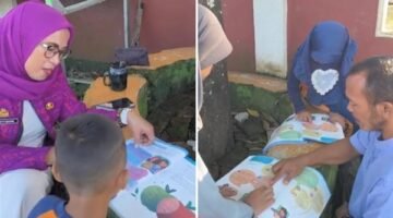 Foto Kolase : Inovasi PELURU memberikan solusi pendampingan kepada anak-anak yang terlambat bisa membaca.