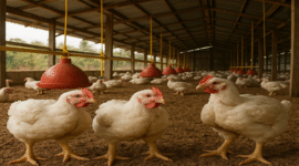 Ilustrasi- Kandang Ayam potong 