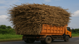 Ilustrasi Dumk Truk Overlod yang melewati jalan poros takalar