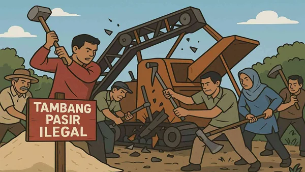 Ilustrasi Tambang di Sawakong