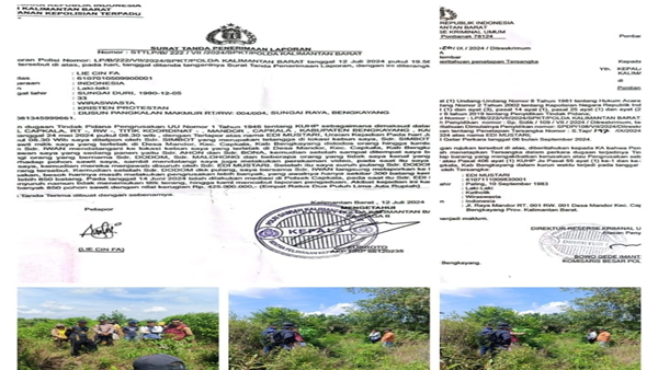 Laporan Polisi dan Lahan Sawit