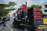 Aliansi Masyarakat Pemerhati Keadilan (AMPK) saat aksi