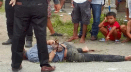 Maling motor di Deli Serdang babak belur diamuk massa (Ist)