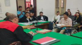 Suasana ruang sidang Pengadilan Negeri (PN) Medan