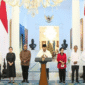Foto: Konferensi pers Prabowo di Istana