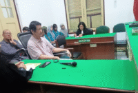 Saat persidangan di Ruang Cakra 7 PN Medan