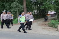 Kapolres Maros AKBP Douglas Mahendrajaya bersama jajaran Satlantas