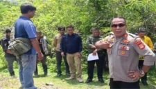 Kapolsek Mallusetasi Saat di Lokasi tambang 