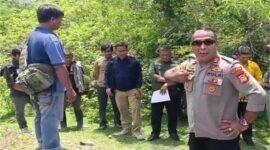 Kapolsek Mallusetasi Saat di Lokasi tambang 
