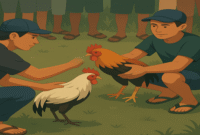 Ilustrasi - sabung Ayam di Dusun Dumpu Desa Sangkala
