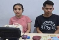Mahasiswi dan kekasihnya di tangkap polisi