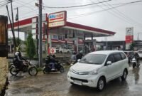 Spbu Yang berada di Depan Kantor Desa Moncong Loe
