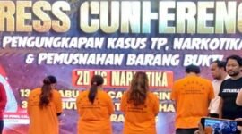 Empat pelaku perdagangan anak di Makassar akhirnya dihadirkan ke publik