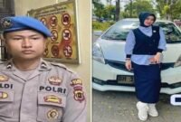 Foto kolase – Oknum Polisi dan Dosen EY