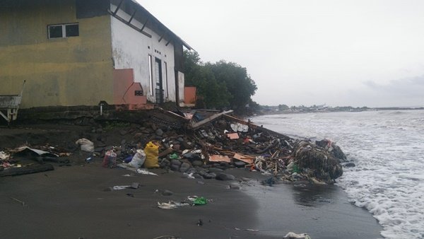 Sebuah rumah warga di Dusun Pandang, Desa Aeng Batu-Batu, Kecamatan Galesong Utara