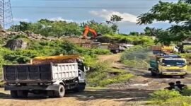 Tambang galian c yang ada di dekat kantor desa tuju