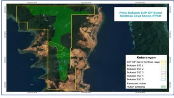 Peta lokasi hutan Lindung 