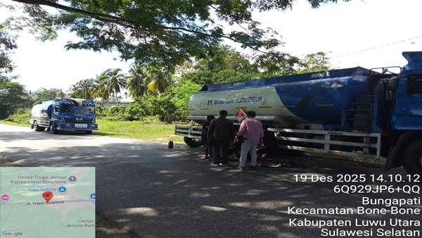 Transporter yang diduga terlibat dalam praktik penggelapan Bahan Bakar Minyak (BBM) bersubsidi di Sulawesi Selatan