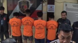 Empat Pelaku yang ditangkap polisi