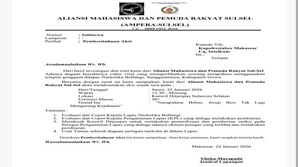 Surat Pemberitahuan Aksi