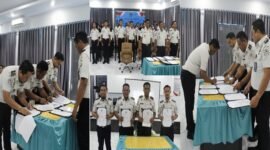 Kegiatan tersebut diikuti oleh Kepala Rutan Masamba bersama seluruh pejabat struktural, pegawai staf, CPNS, serta peserta magang