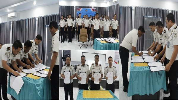 Kegiatan tersebut diikuti oleh Kepala Rutan Masamba bersama seluruh pejabat struktural, pegawai staf, CPNS, serta peserta magang