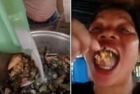 Foto Kolase – Influencer Filipina Emma Amit Saat Menyantap “Kepiting Setan”