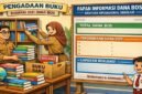 Ilustrasi Pengadaan Buku dan Papan Informasi