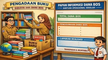 Ilustrasi Pengadaan Buku dan Papan Informasi