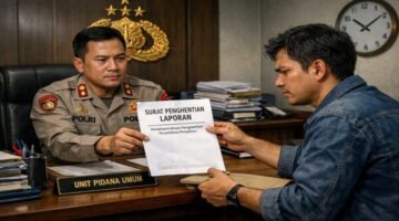 Ilustrasi Surat Penghentian Laporan