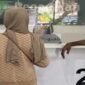 Korban berinisial TA saat mendatangi kantor PT Pegadaian Cabang UPC Bitoa, Jalan Borong Raya, Makassar, guna meminta klarifikasi terkait emas jaminannya yang telah ditebus oleh pihak lain, meskipun surat gadai sebelumnya telah dilaporkan hilang.