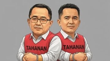 Mantan anggota DPR RI dari Daerah Pemilihan Sulawesi Selatan III, Muh Fauzi (kiri), yang juga merupakan suami mantan Bupati Luwu Utara, bersama Wakil Ketua DPRD Luwu, Zulkifli (kanan).