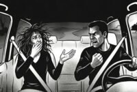 Ilustrasi Cekcok di Dalam Mobil