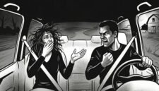 Ilustrasi Cekcok di Dalam Mobil