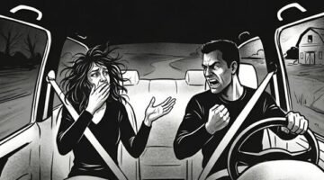 Ilustrasi Cekcok di Dalam Mobil