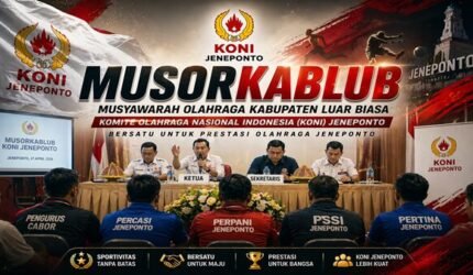 Panas di Internal KONI Jeneponto, Musorkablub Picu Perdebatan