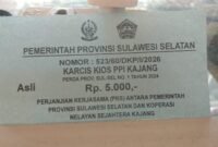 Karcis Tampa Stempel yang beredar di PPI Kajang