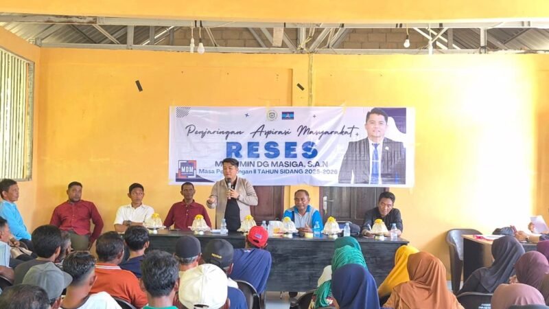 Anggota DPRD Kabupaten Morowali, Muslimin Dg Masiga, S.A.N, melaksanakan kegiatan penjaringan aspirasi masyarakat di Desa Pulau Bapa