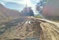 Proyek pembukaan dan penimbunan ruas jalan Cappia–Lembang Keke di Kecamatan Kajang
