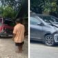 Saat kecelakaan lalu lintas yang terjadi di Jalan Poros Tama’dampeng