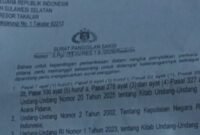 Surat Panggilan Saksi yang di tandatangani kasatreskrim polres takalar Akp hatta